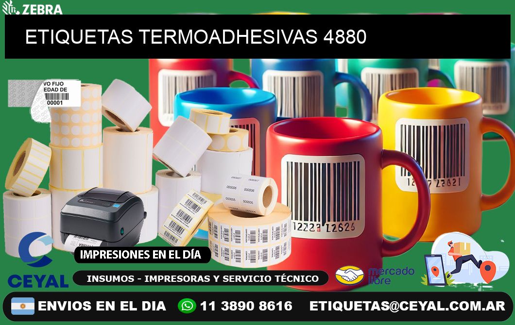 ETIQUETAS TERMOADHESIVAS 4880