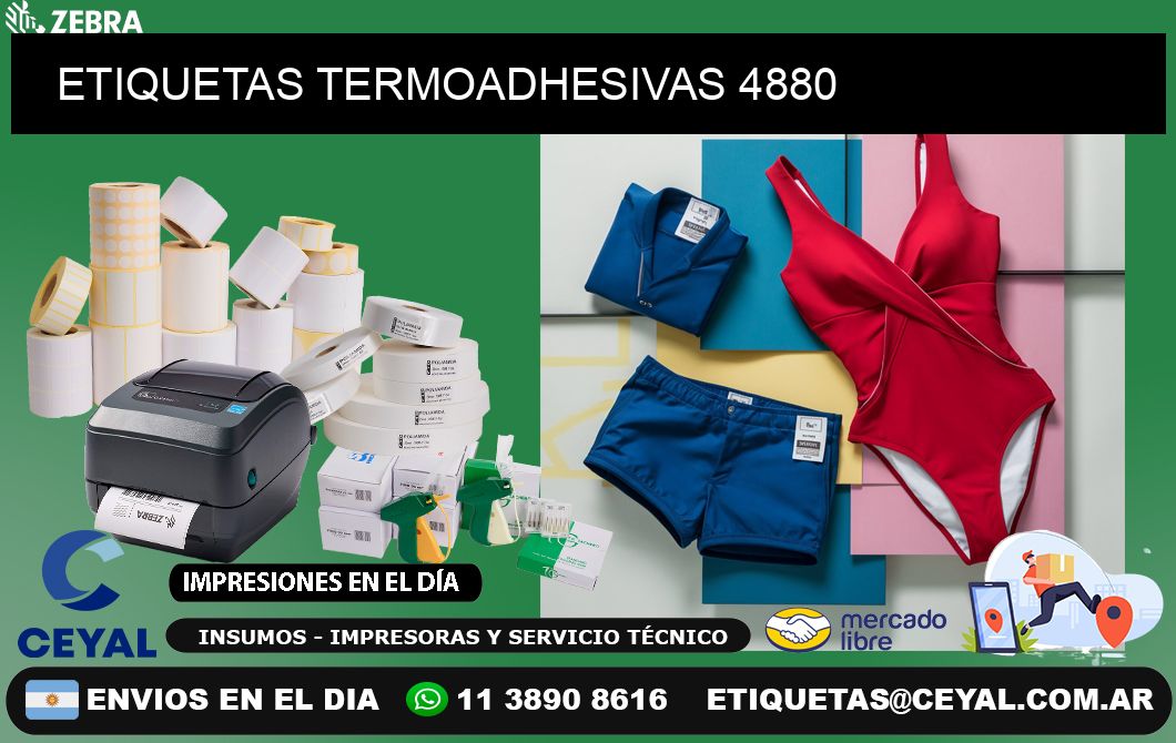 ETIQUETAS TERMOADHESIVAS 4880