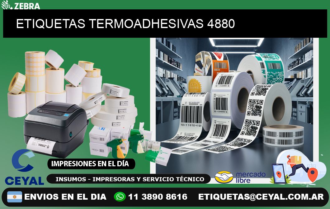 ETIQUETAS TERMOADHESIVAS 4880