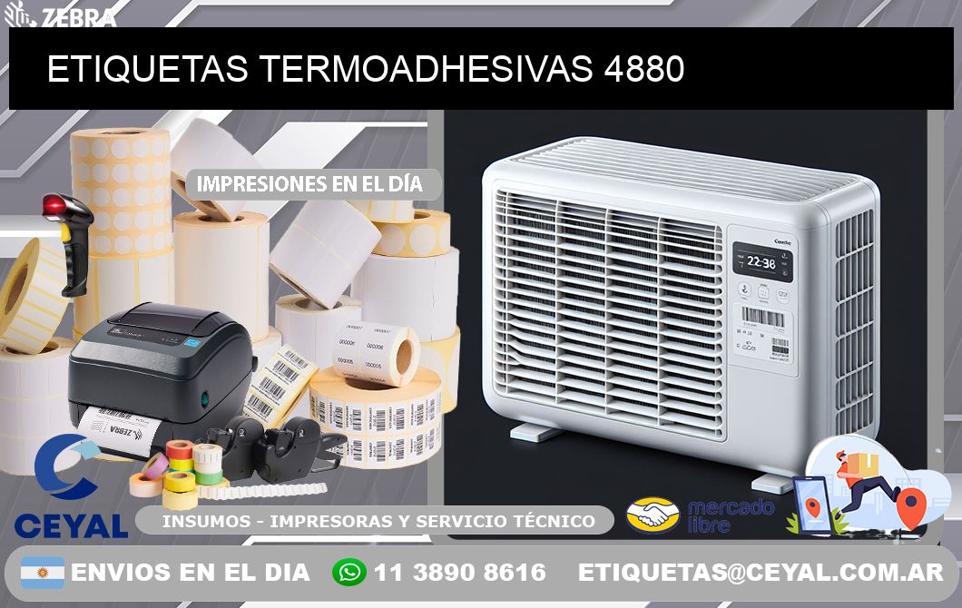 ETIQUETAS TERMOADHESIVAS 4880