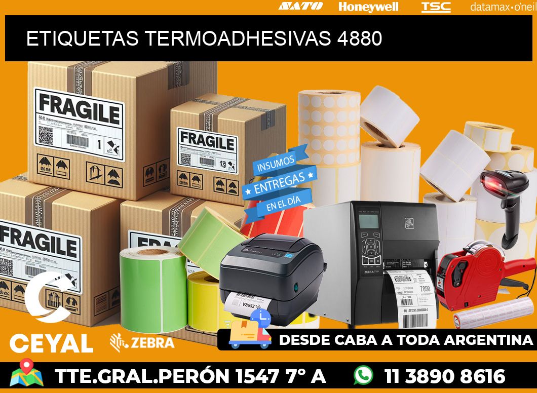 ETIQUETAS TERMOADHESIVAS 4880