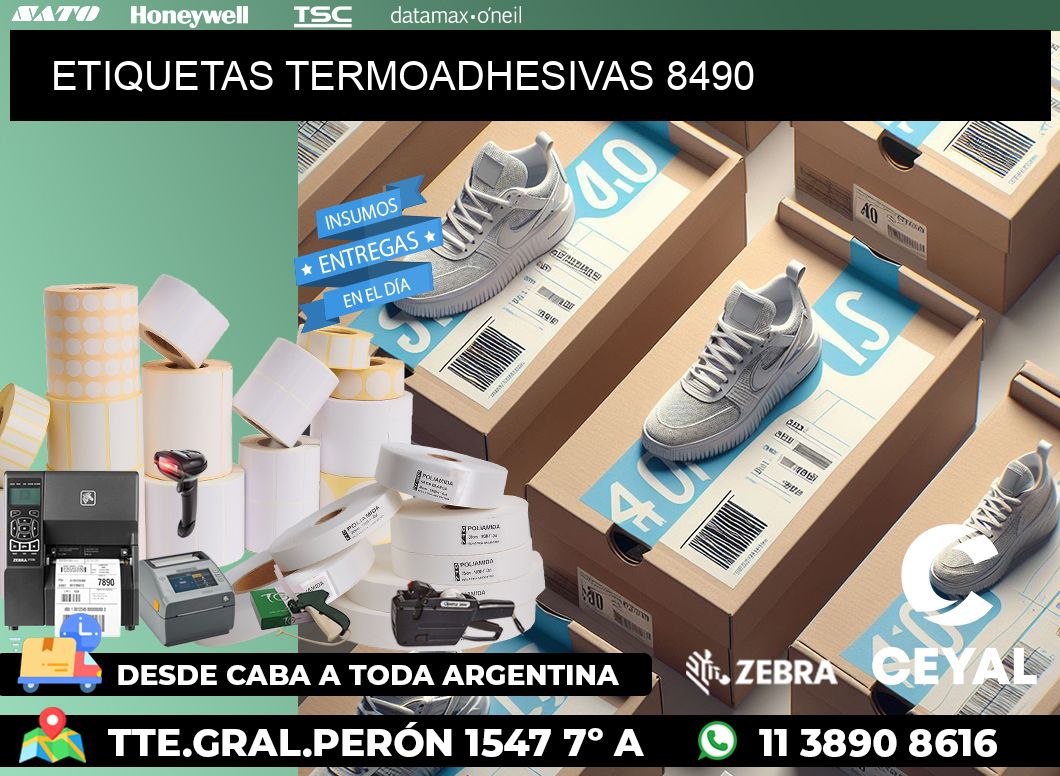 ETIQUETAS TERMOADHESIVAS 8490