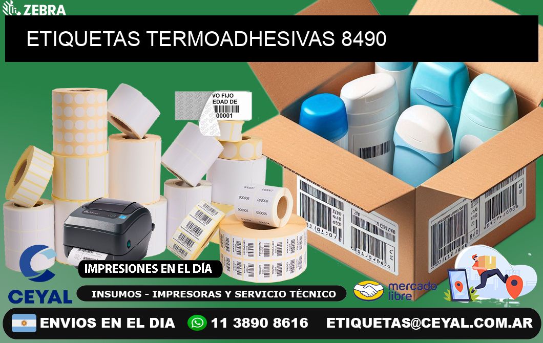 ETIQUETAS TERMOADHESIVAS 8490