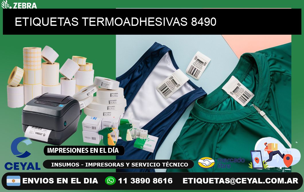 ETIQUETAS TERMOADHESIVAS 8490