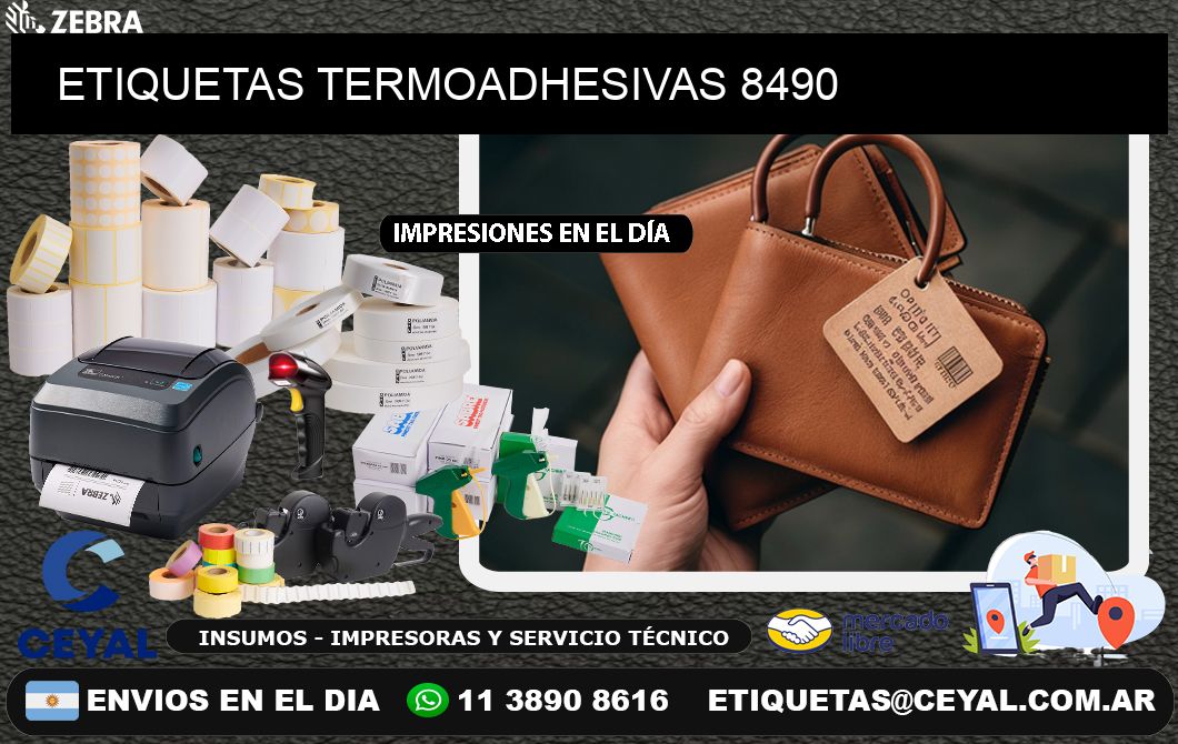 ETIQUETAS TERMOADHESIVAS 8490