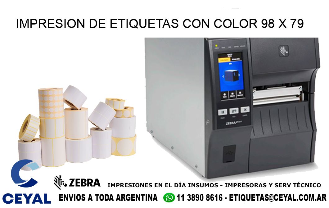 IMPRESION DE ETIQUETAS CON COLOR 98 x 79