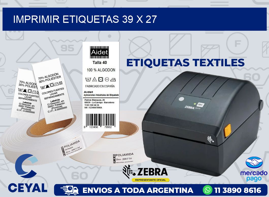 IMPRIMIR ETIQUETAS 39 x 27