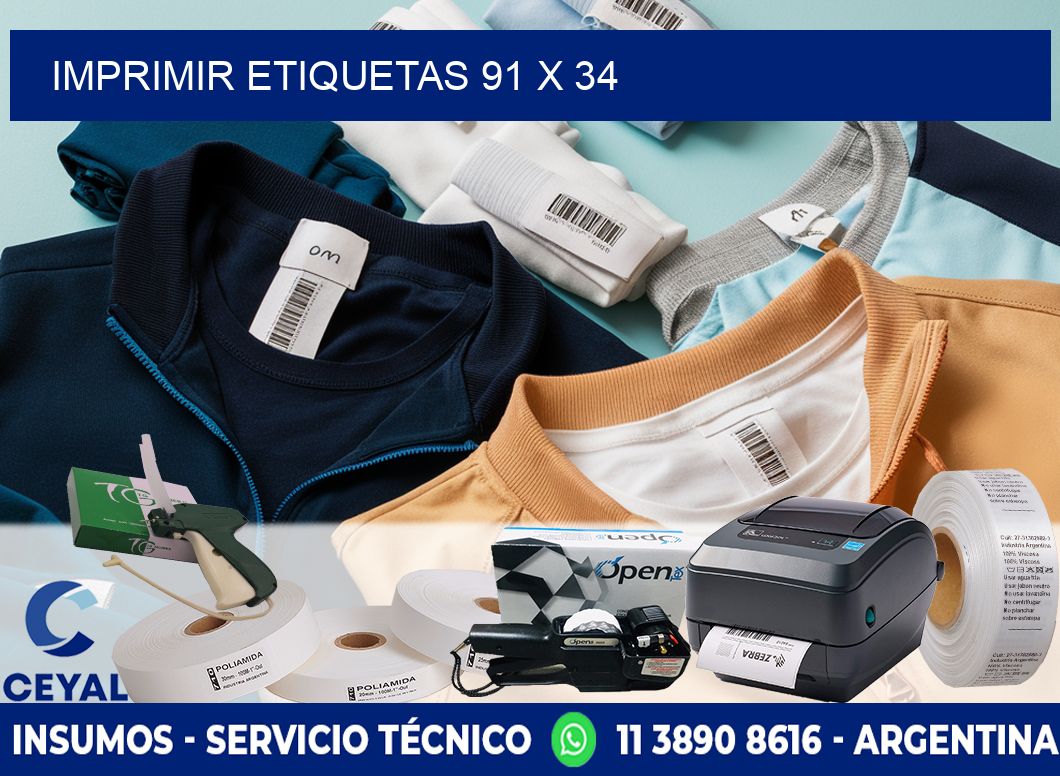 IMPRIMIR ETIQUETAS 91 x 34