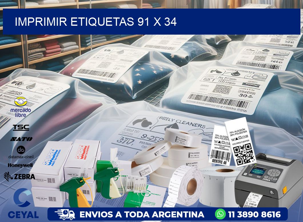 IMPRIMIR ETIQUETAS 91 x 34