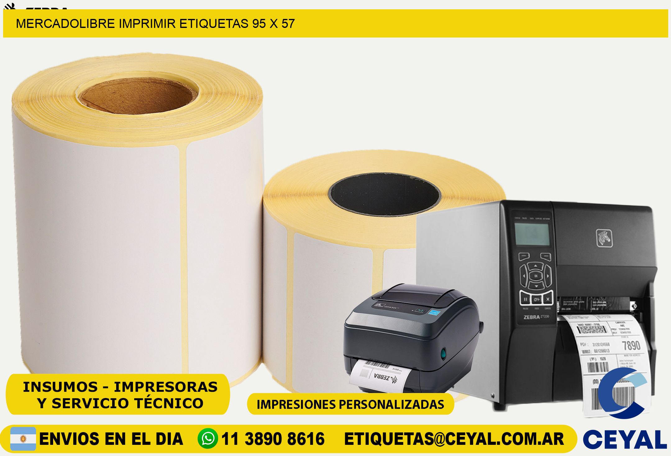 MERCADOLIBRE IMPRIMIR ETIQUETAS 95 x 57