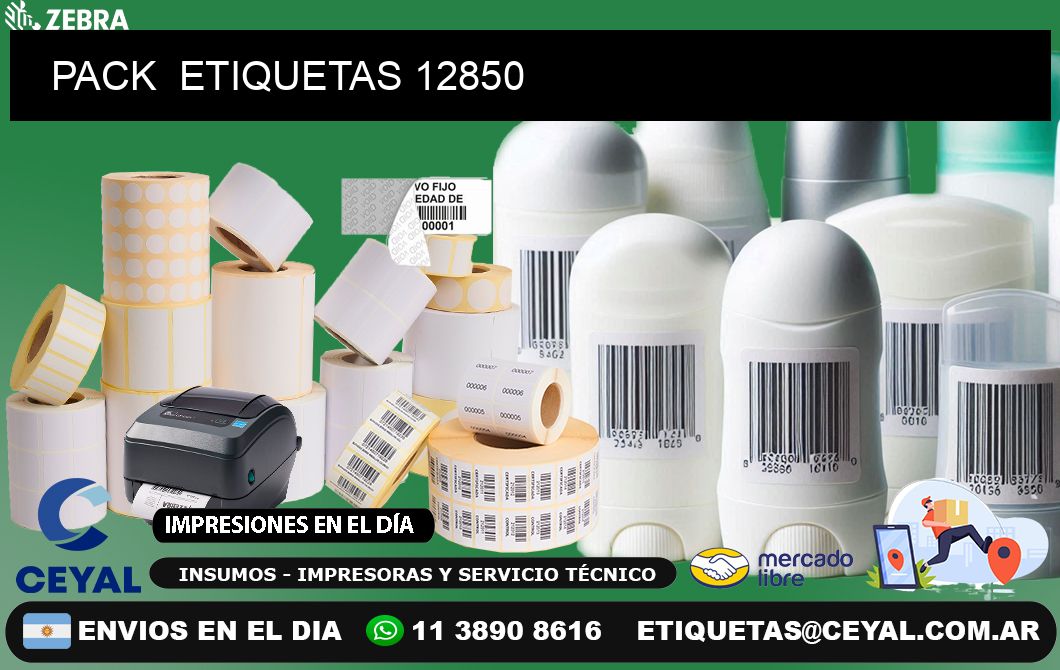 PACK  ETIQUETAS 12850