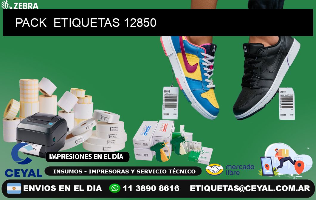 PACK  ETIQUETAS 12850