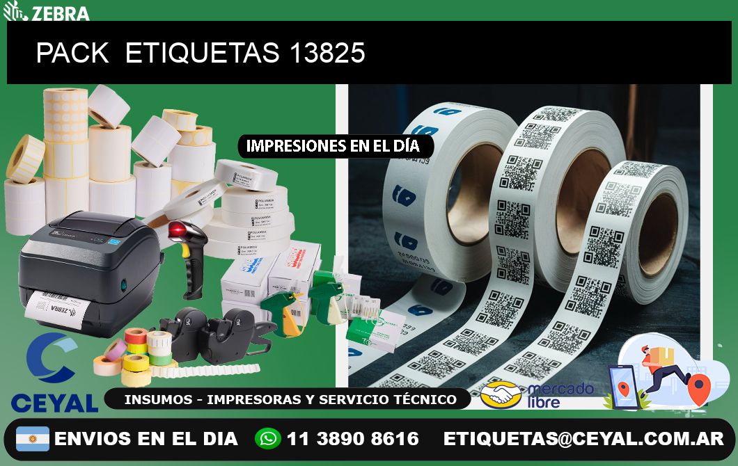 PACK  ETIQUETAS 13825