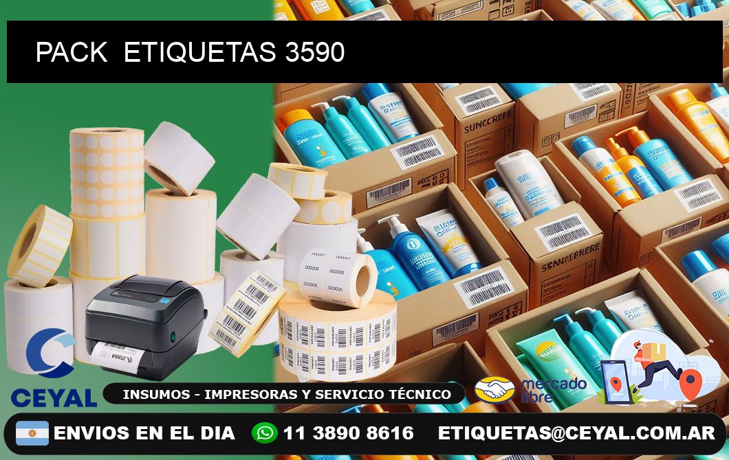 PACK  ETIQUETAS 3590