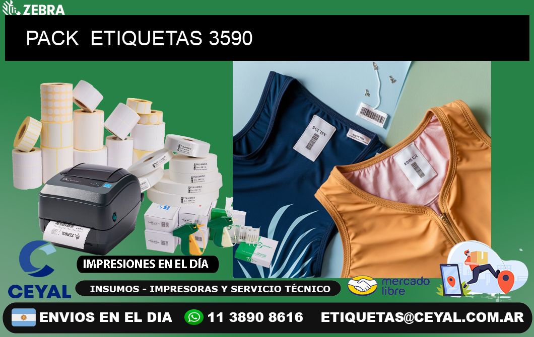 PACK  ETIQUETAS 3590