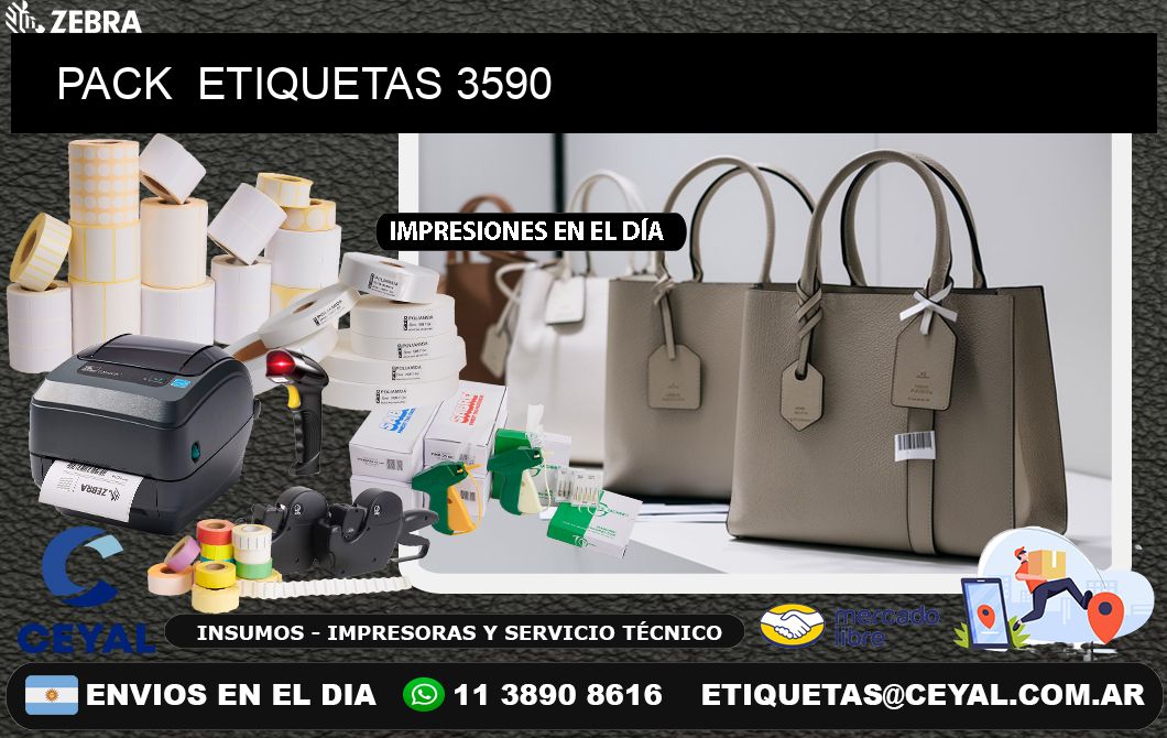 PACK  ETIQUETAS 3590