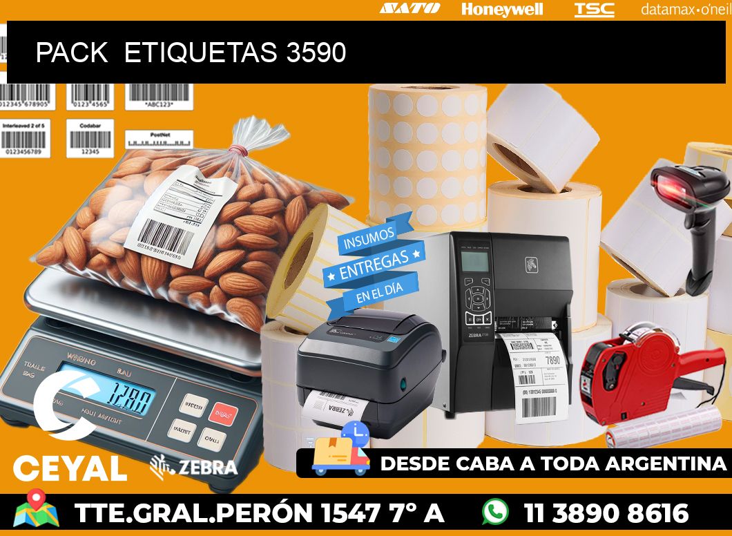 PACK  ETIQUETAS 3590