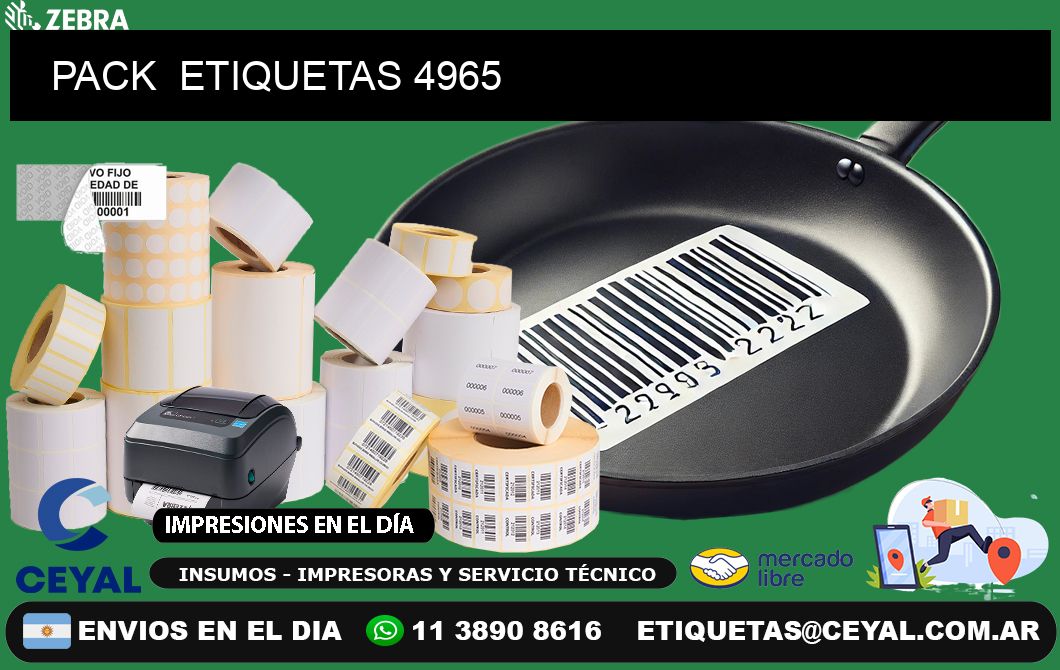 PACK  ETIQUETAS 4965