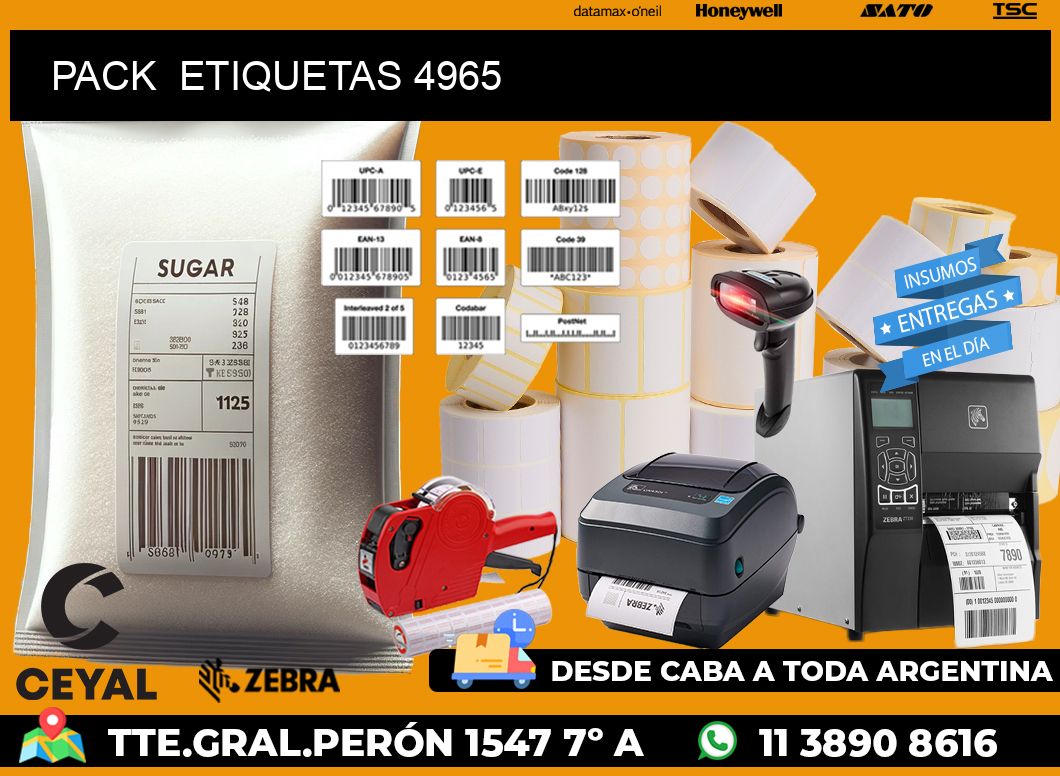 PACK  ETIQUETAS 4965