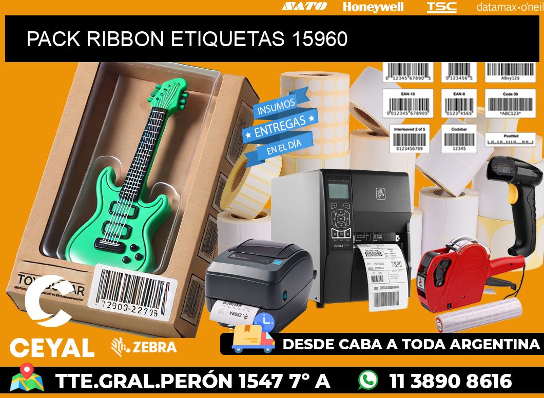 PACK RIBBON ETIQUETAS 15960