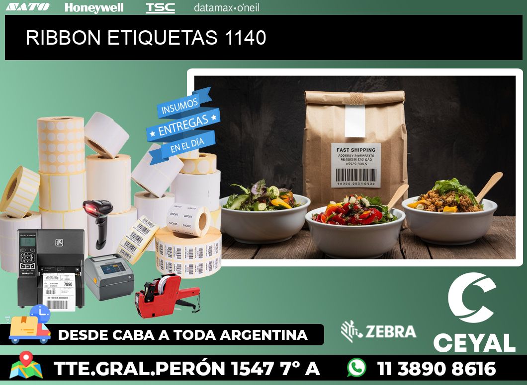 RIBBON ETIQUETAS 1140