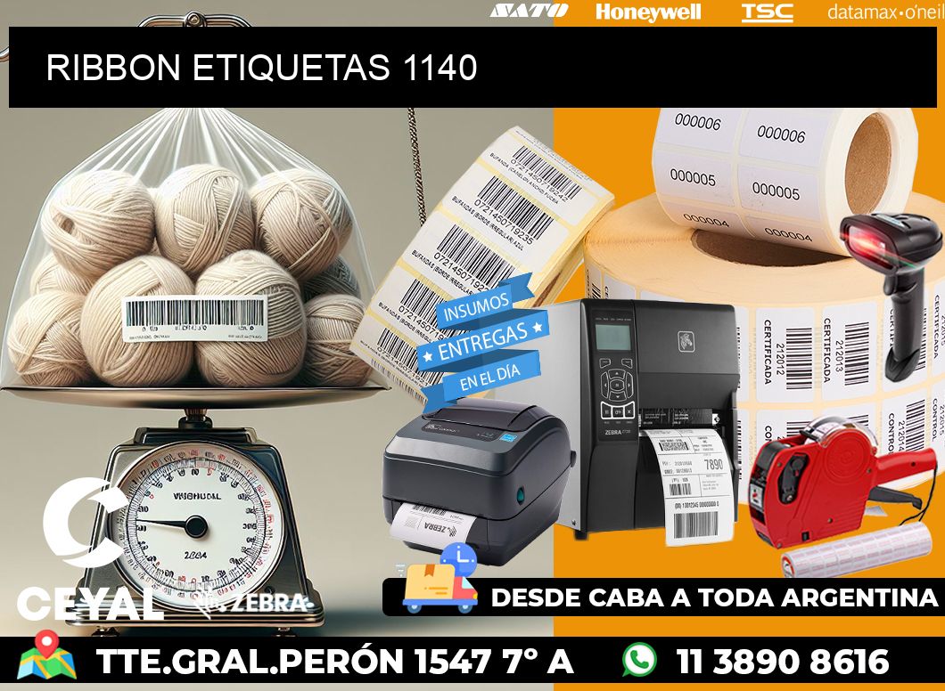 RIBBON ETIQUETAS 1140