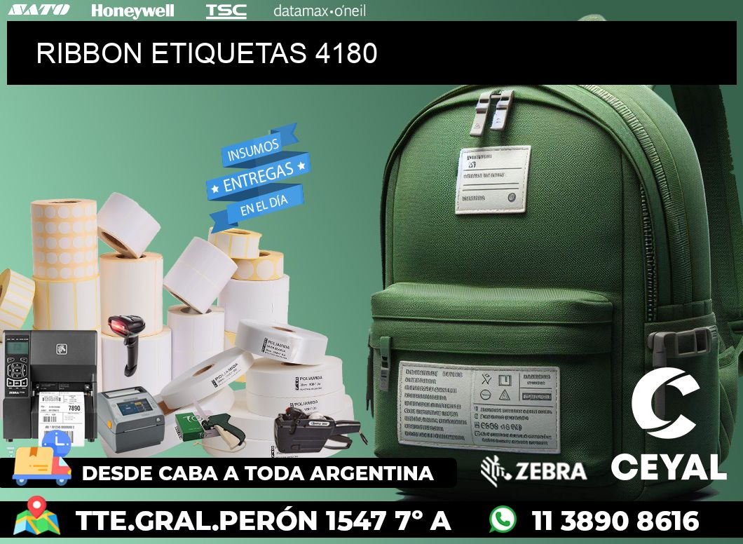 RIBBON ETIQUETAS 4180