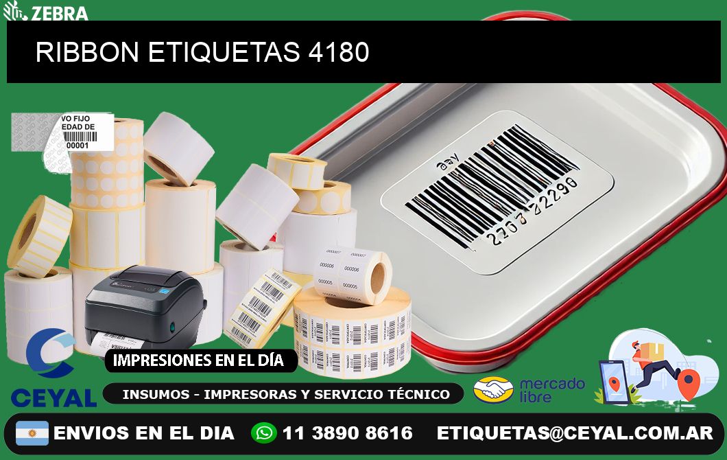 RIBBON ETIQUETAS 4180