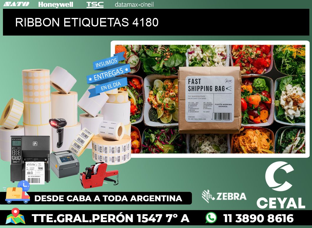 RIBBON ETIQUETAS 4180