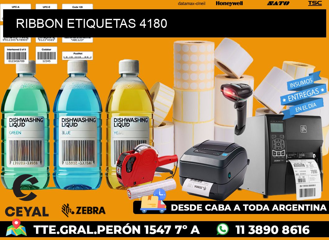 RIBBON ETIQUETAS 4180