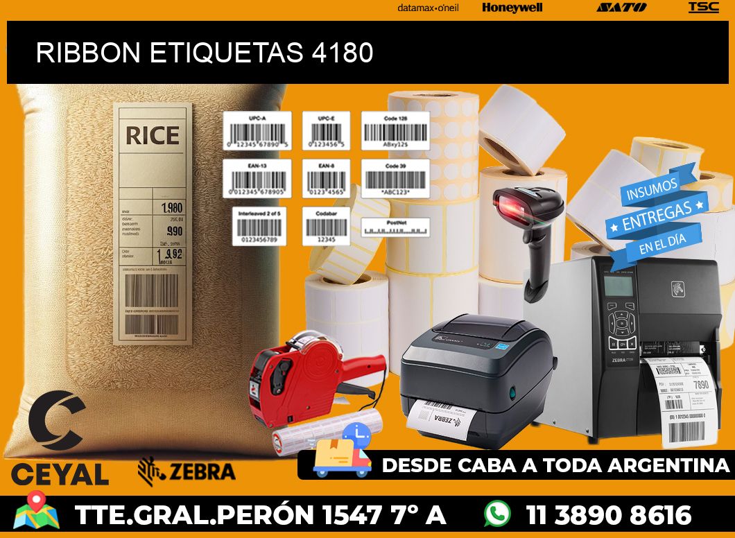 RIBBON ETIQUETAS 4180