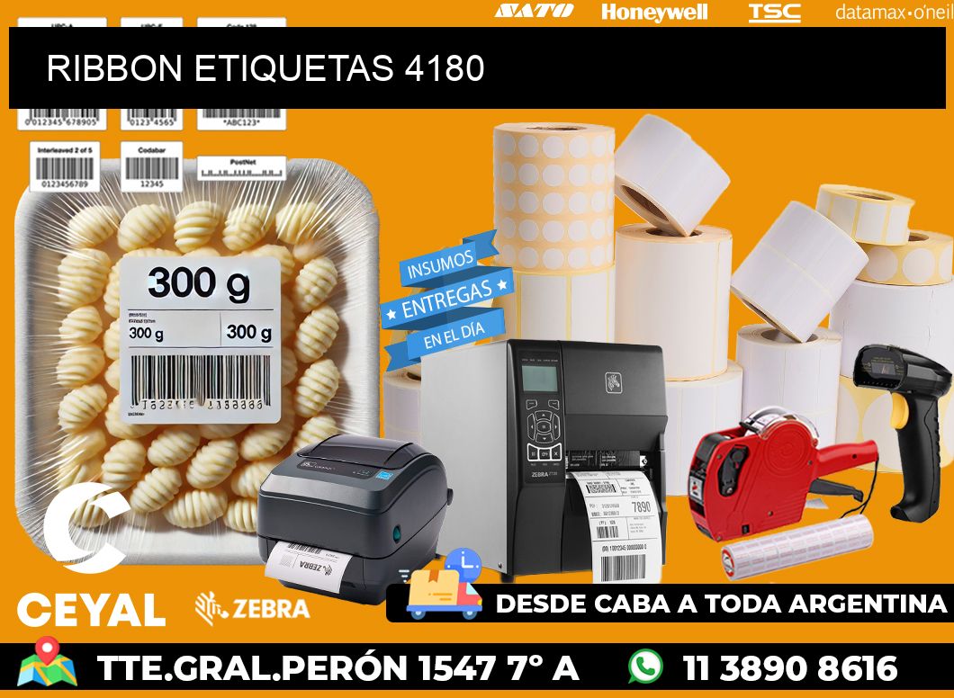 RIBBON ETIQUETAS 4180