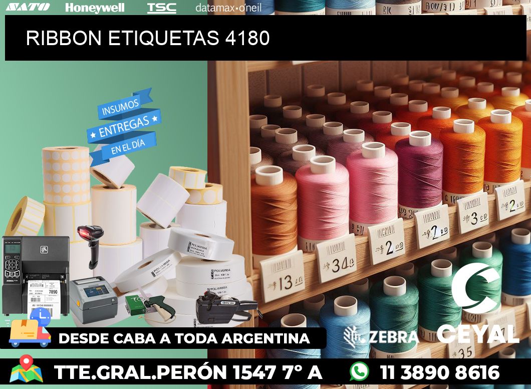 RIBBON ETIQUETAS 4180