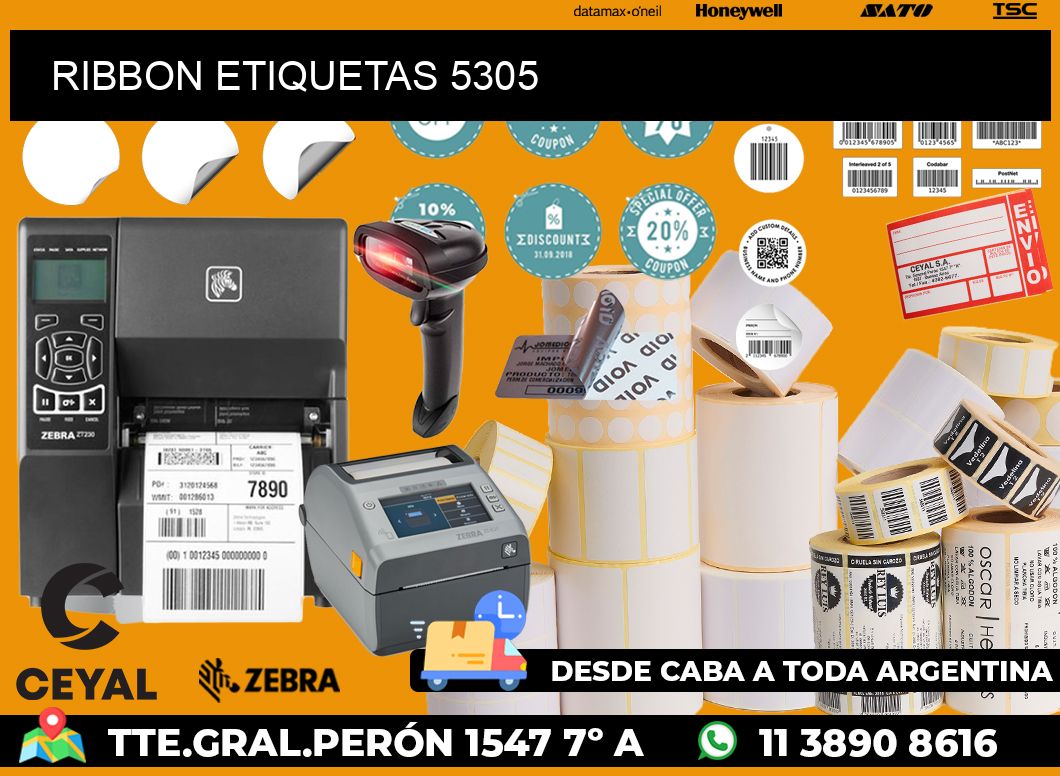 RIBBON ETIQUETAS 5305