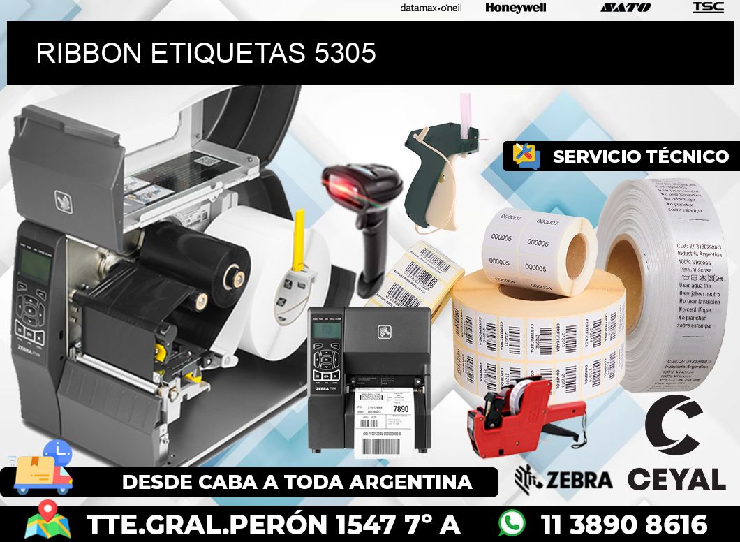 RIBBON ETIQUETAS 5305