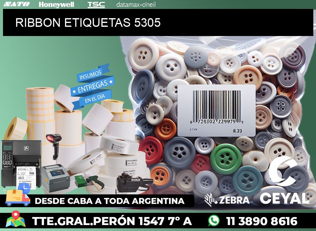 RIBBON ETIQUETAS 5305