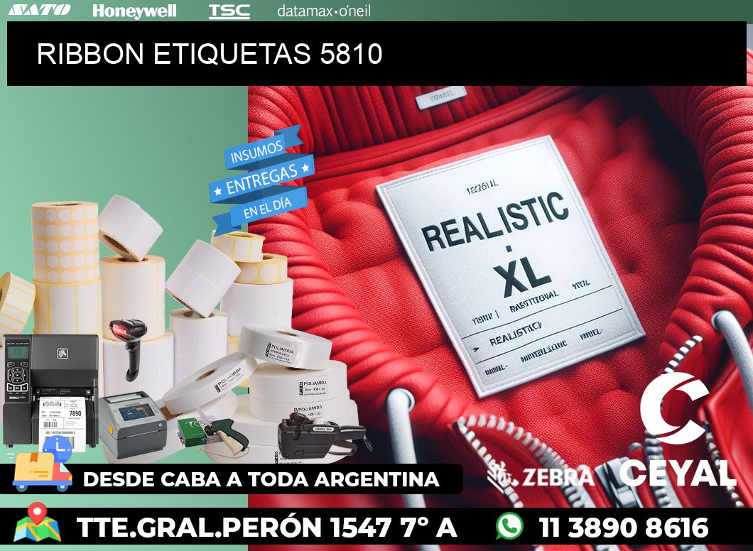 RIBBON ETIQUETAS 5810