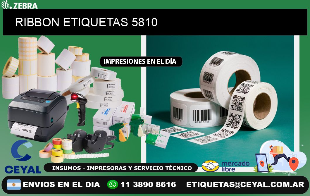 RIBBON ETIQUETAS 5810