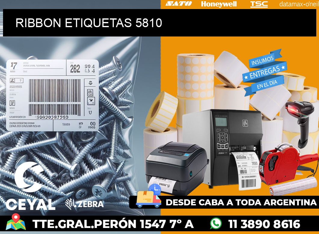 RIBBON ETIQUETAS 5810