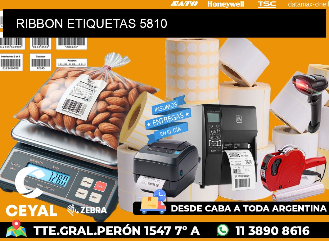 RIBBON ETIQUETAS 5810