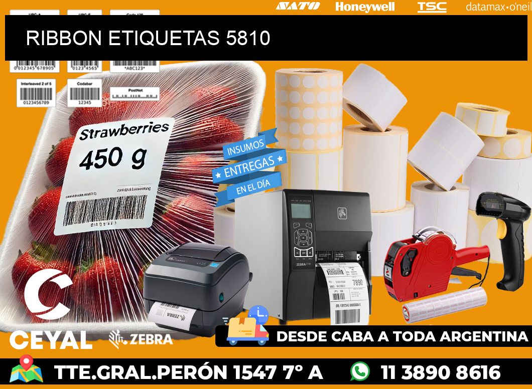 RIBBON ETIQUETAS 5810