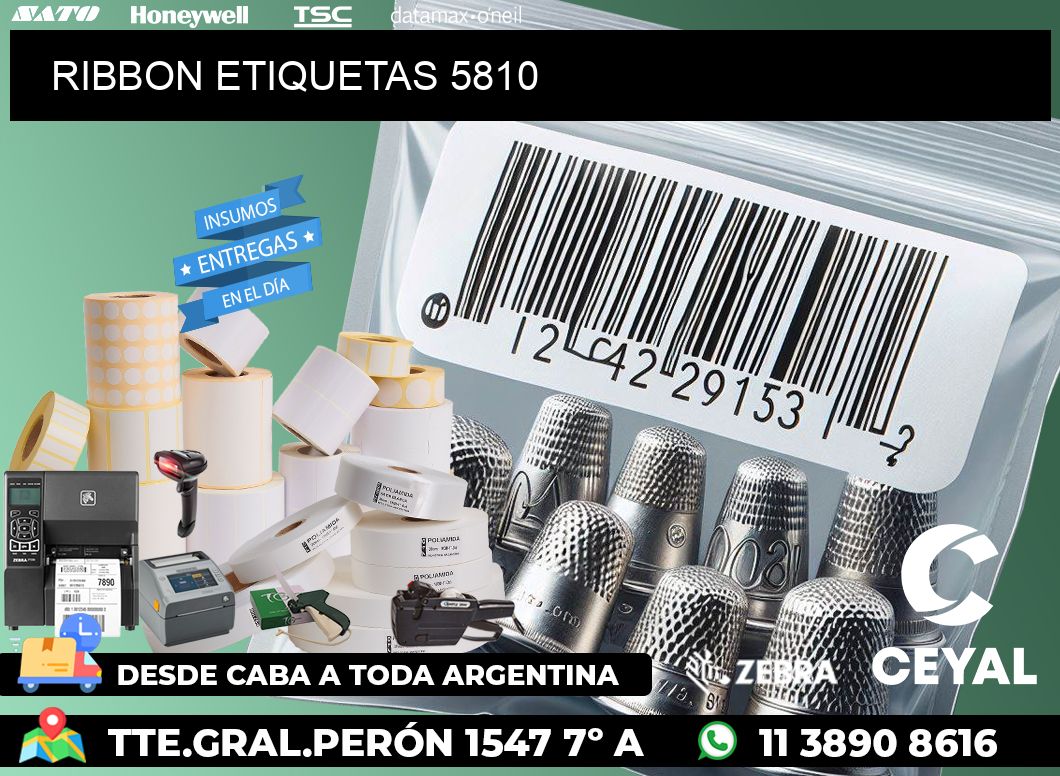 RIBBON ETIQUETAS 5810