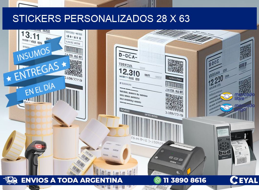 STICKERS PERSONALIZADOS 28 x 63