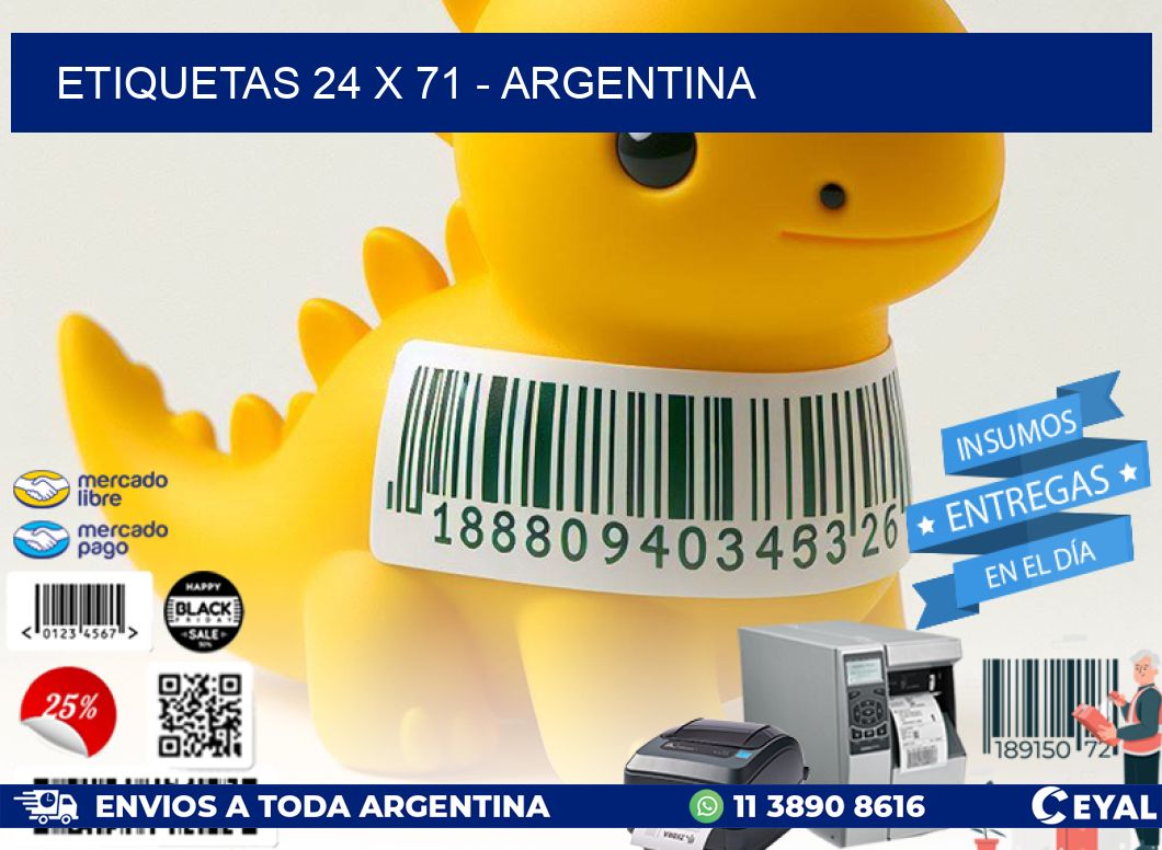 ETIQUETAS 24 x 71 - ARGENTINA