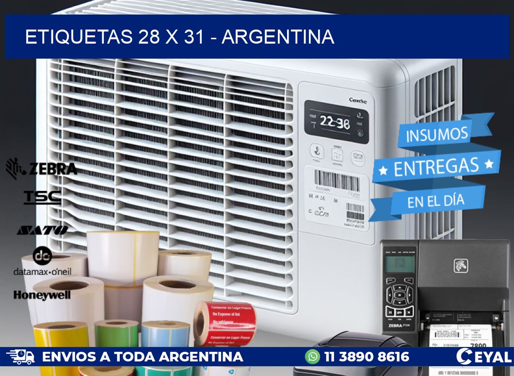 ETIQUETAS 28 x 31 - ARGENTINA