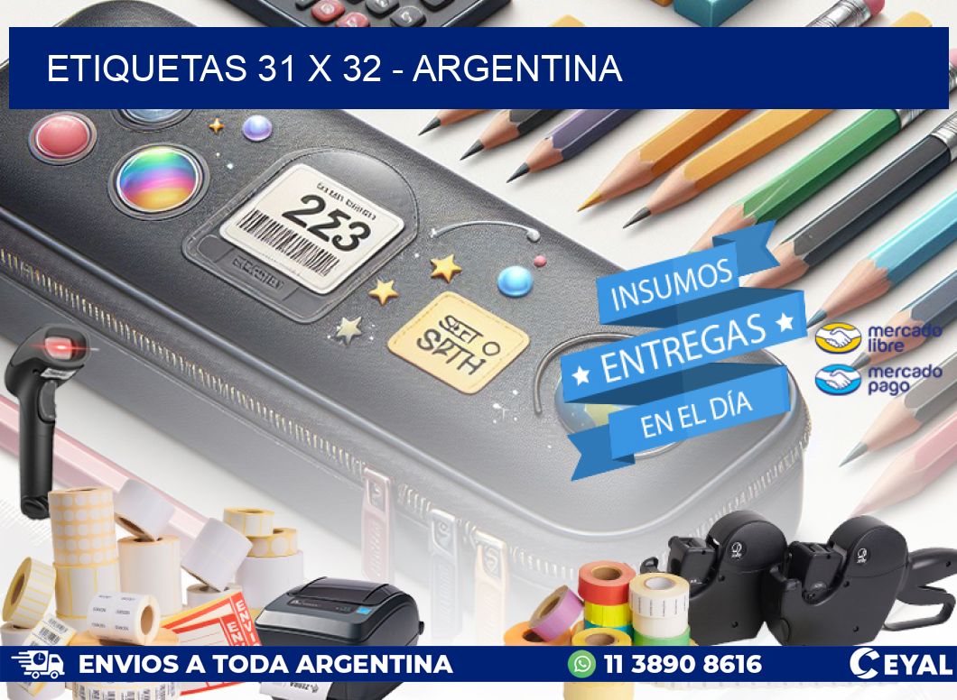 ETIQUETAS 31 x 32 - ARGENTINA