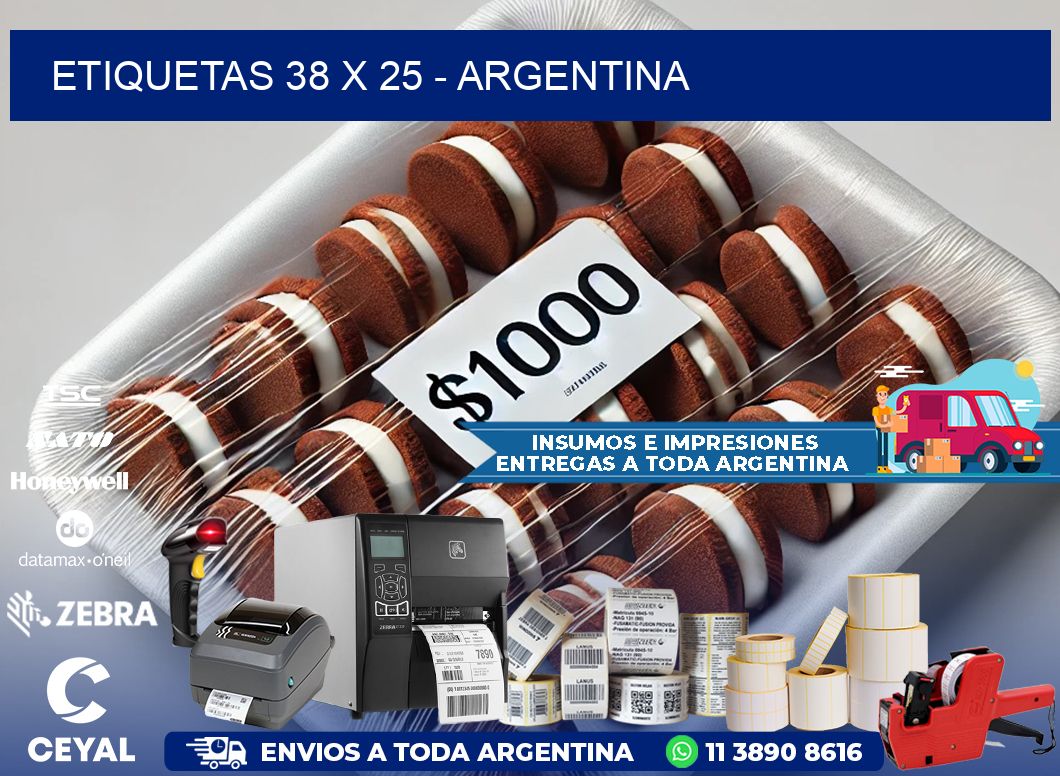 ETIQUETAS 38 x 25 - ARGENTINA