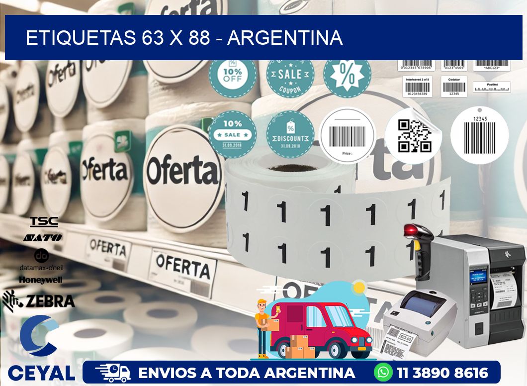 ETIQUETAS 63 x 88 - ARGENTINA