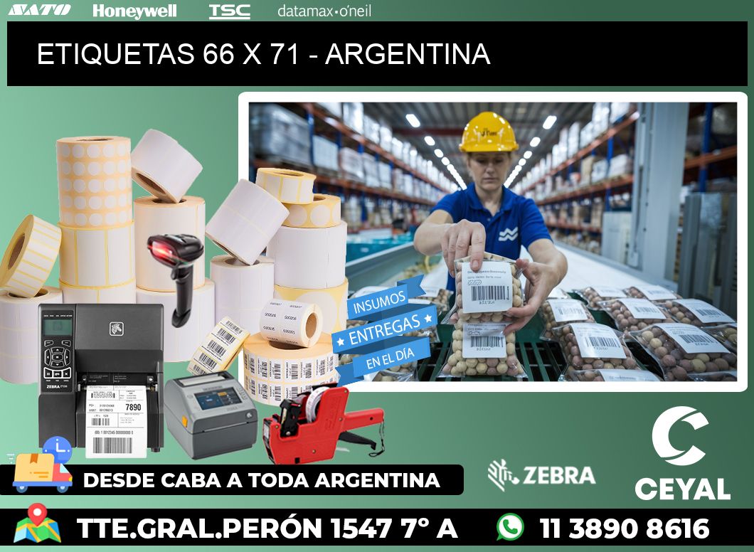 ETIQUETAS 66 x 71 - ARGENTINA
