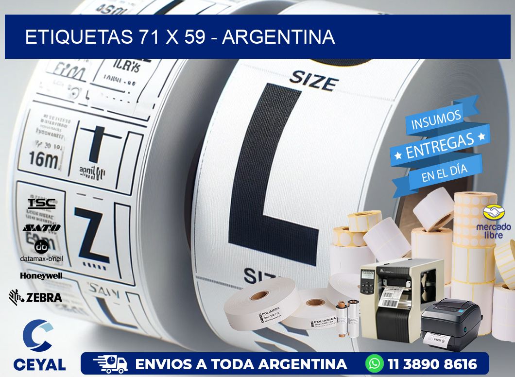 ETIQUETAS 71 x 59 - ARGENTINA